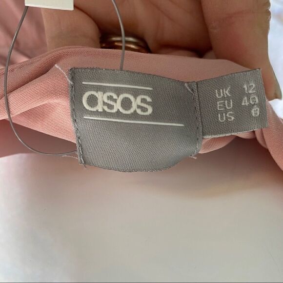 NWT ASOS Barbiecore Pink Ruffled Maternity Midi Sleeveless Dress - Picture 8 of 8